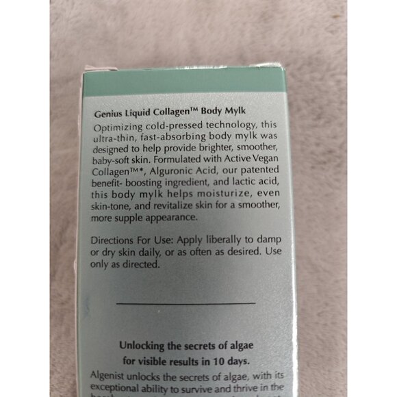 Algenist Genius Liquid Collagen Body Mylk 7.7 fl oz Body Milk Moisturizer  New - Picture 4 of 6